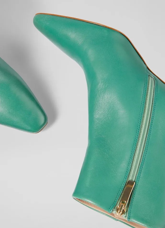 LKBennett Boots Margaux Jade Leather Blunt Toe Boots 8211 Women LKBennett Boots Margaux Jade Leather Blunt Toe Boots 8211 Women