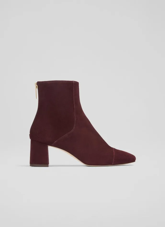 LKBennett Boots Maxine Bournville Toe Cap Block Heel Ankle Boot 8211 Women