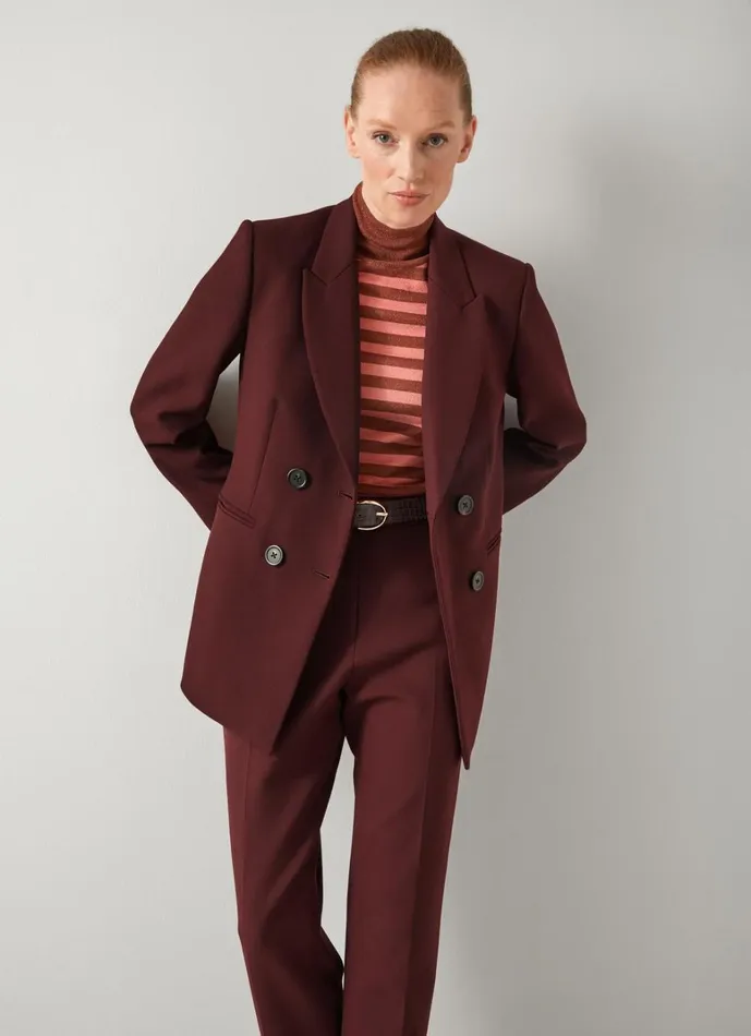 LKBennett Coats and Jackets Mariner Bordeaux Tailored Jacket 8211 Women