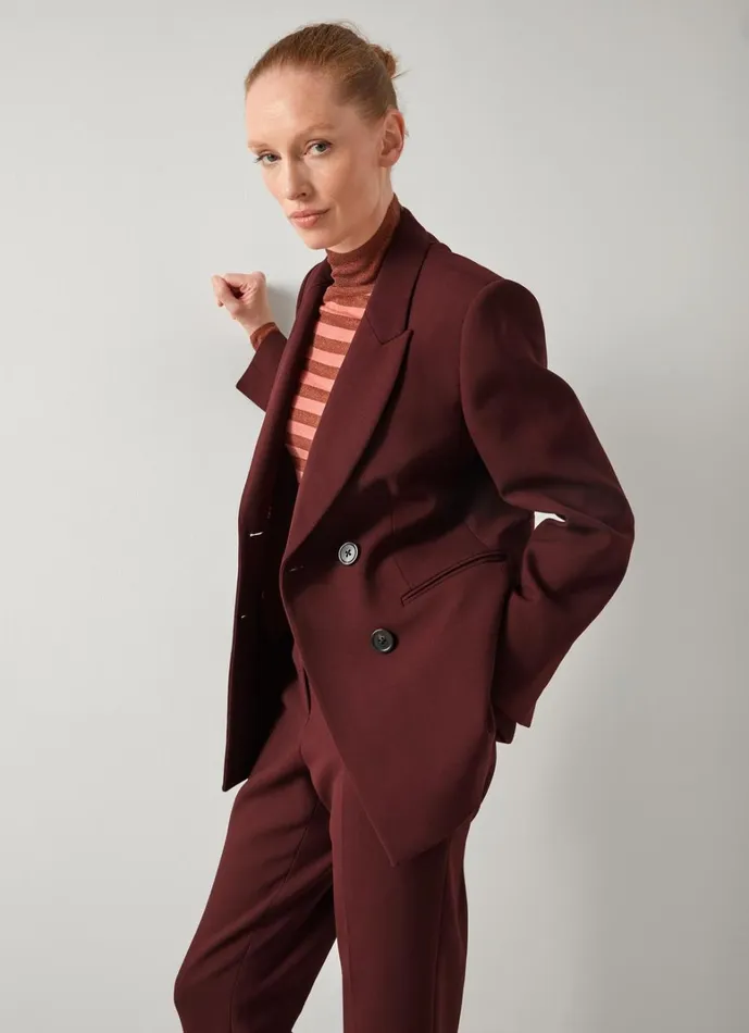 LKBennett Coats and Jackets Mariner Bordeaux Tailored Jacket 8211 Women LKBennett Coats and Jackets Mariner Bordeaux Tailored Jacket 8211 Women