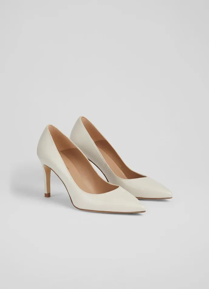 LKBennett Court Shoes Floret Nude 1 Leather Pointed Toe Courts 8211 Women LKBennett Court Shoes Floret Nude 1 Leather Pointed Toe Courts 8211 Women