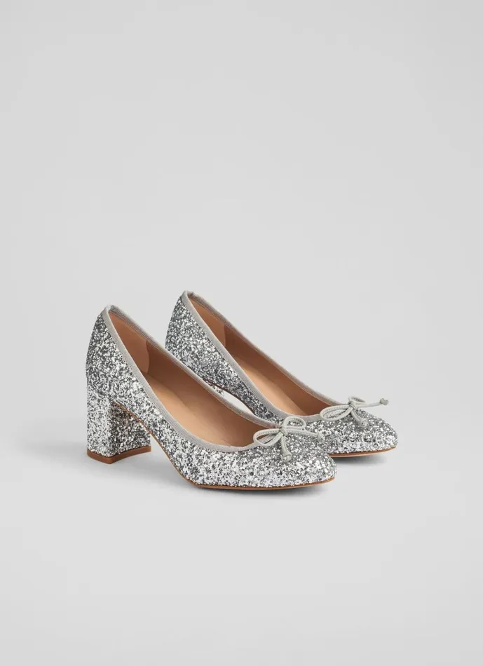 LKBennett Court Shoes Juliette Silver High Heel Grosgrain Ballerina Court 8211 Women LKBennett Court Shoes Juliette Silver High Heel Grosgrain Ballerina Court 8211 Women