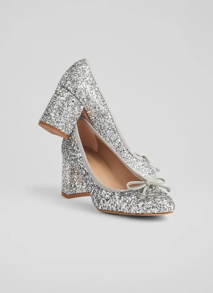 LKBennett Court Shoes Juliette Silver High Heel Grosgrain Ballerina Court 8211 Women LKBennett Court Shoes Juliette Silver High Heel Grosgrain Ballerina Court 8211 Women
