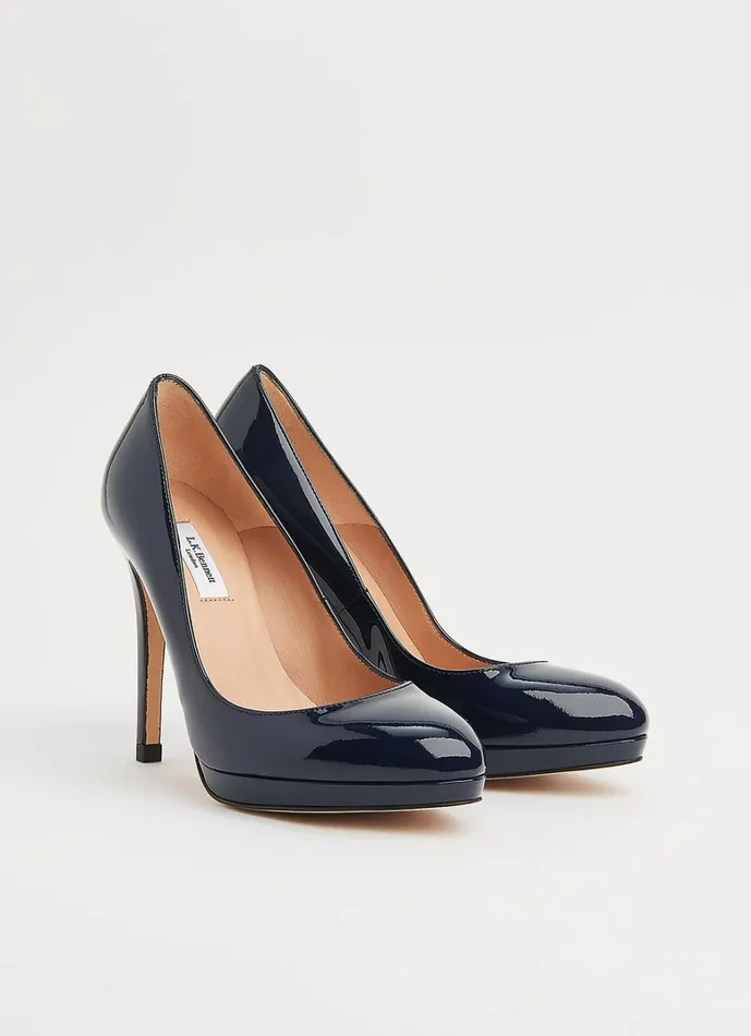 LKBennett Court Shoes Sledge Navy Patent Platform Courts 8211 Women LKBennett Court Shoes Sledge Navy Patent Platform Courts 8211 Women