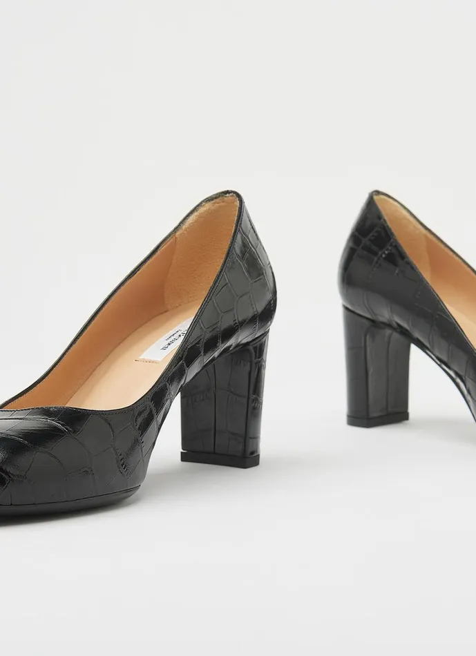 LKBennett Court Shoes Winola Black Croc Effect Courts 8211 Women LKBennett Court Shoes Winola Black Croc Effect Courts 8211 Women