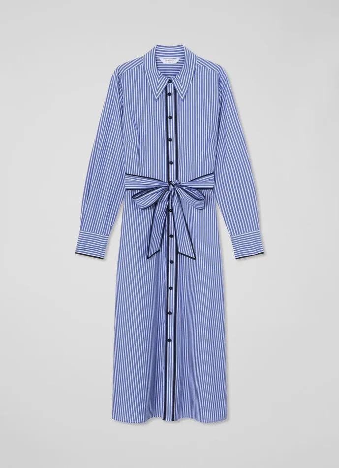 LKBennett Dresses Lucan Blue and White Striped Cotton Shirt Dress 8211 Women LKBennett Dresses Lucan Blue and White Striped Cotton Shirt Dress 8211 Women