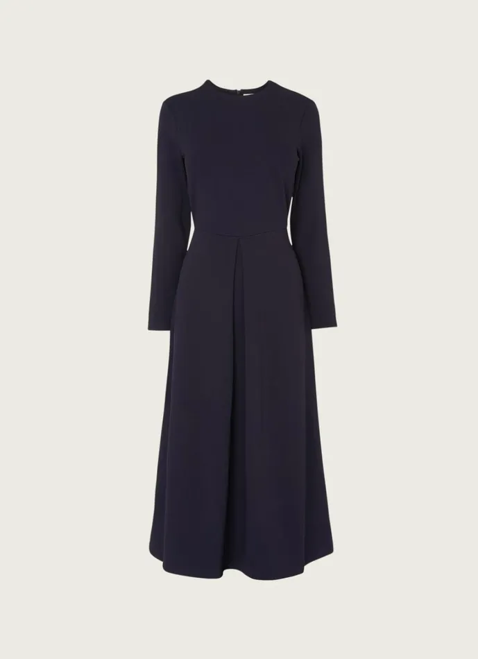 LKBennett Dresses Maria Navy Jersey Fit and Flare Dress 8211 Women LKBennett Dresses Maria Navy Jersey Fit and Flare Dress 8211 Women