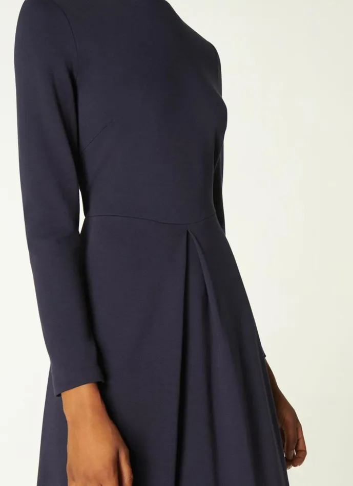 LKBennett Dresses Maria Navy Jersey Fit and Flare Dress 8211 Women LKBennett Dresses Maria Navy Jersey Fit and Flare Dress 8211 Women