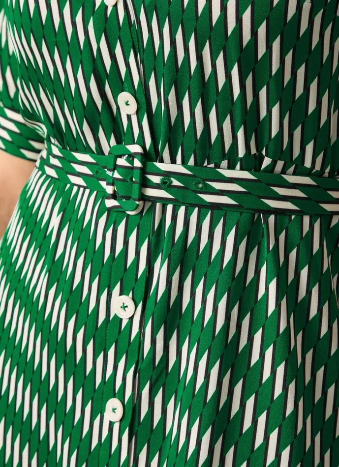 LKBennett Dresses Valerie Green Modernist Print Shirt Dress 8211 Women LKBennett Dresses Valerie Green Modernist Print Shirt Dress 8211 Women