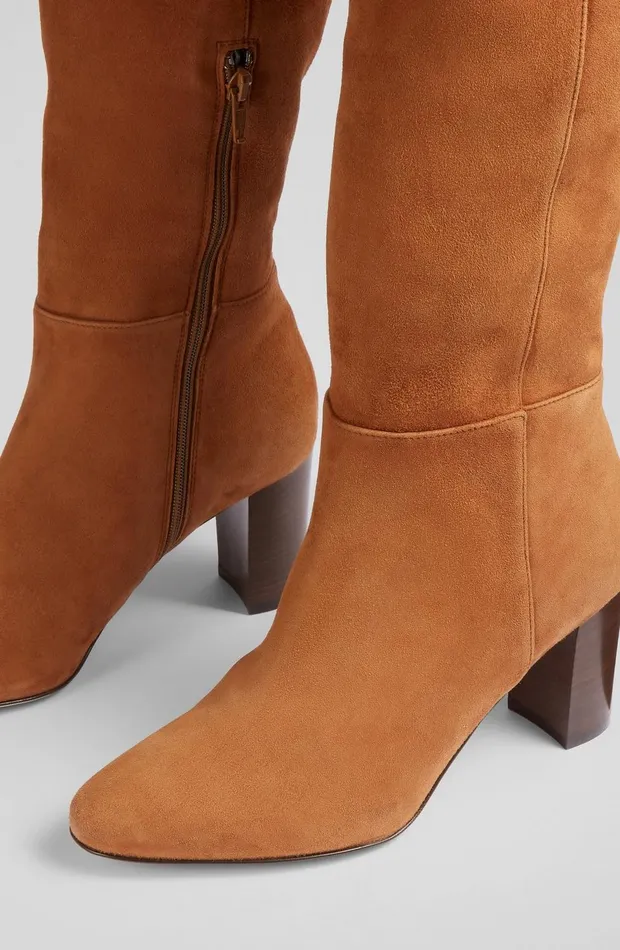 LKBennett Knee Boots Courtney Tan Suede OverTheKneeBoots 8211 Women LKBennett Knee Boots Courtney Tan Suede OverTheKneeBoots 8211 Women