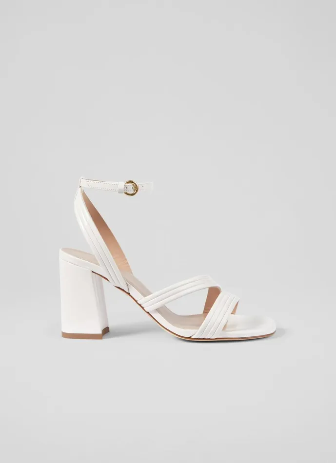 LKBennett Sandals Edita Pearl Strap Block Heels 8211 Women