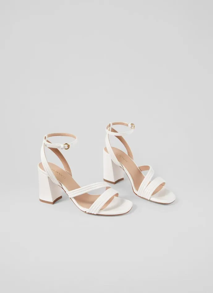 LKBennett Sandals Edita Pearl Strap Block Heels 8211 Women LKBennett Sandals Edita Pearl Strap Block Heels 8211 Women