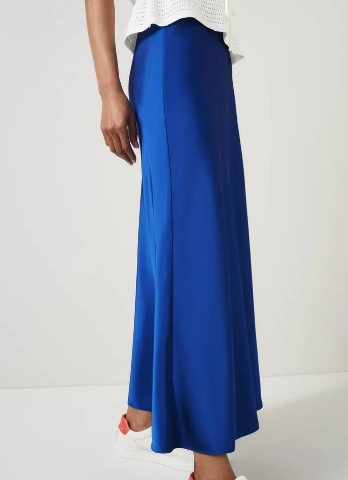 LKBennett Skirts Lucan Mazarine Blue Bias Satin Maxi Skirt 8211 Women LKBennett Skirts Lucan Mazarine Blue Bias Satin Maxi Skirt 8211 Women