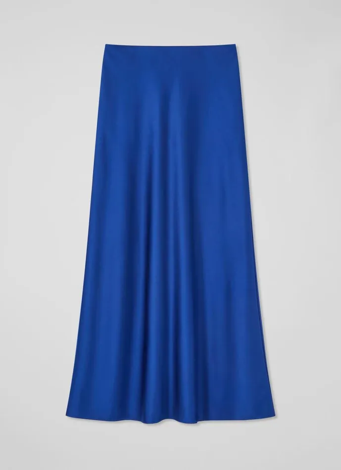 LKBennett Skirts Lucan Mazarine Blue Bias Satin Maxi Skirt 8211 Women LKBennett Skirts Lucan Mazarine Blue Bias Satin Maxi Skirt 8211 Women