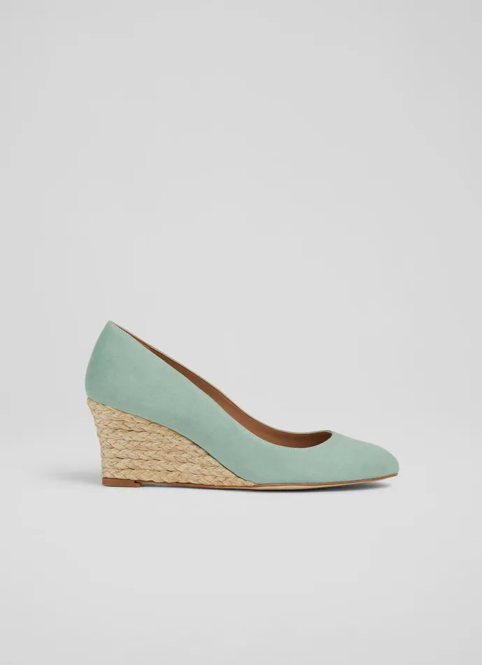 LKBennett Wedges Eevi Mint Suede Espadrille Wedges 8211 Women