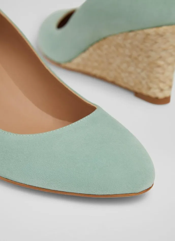 LKBennett Wedges Eevi Mint Suede Espadrille Wedges 8211 Women LKBennett Wedges Eevi Mint Suede Espadrille Wedges 8211 Women