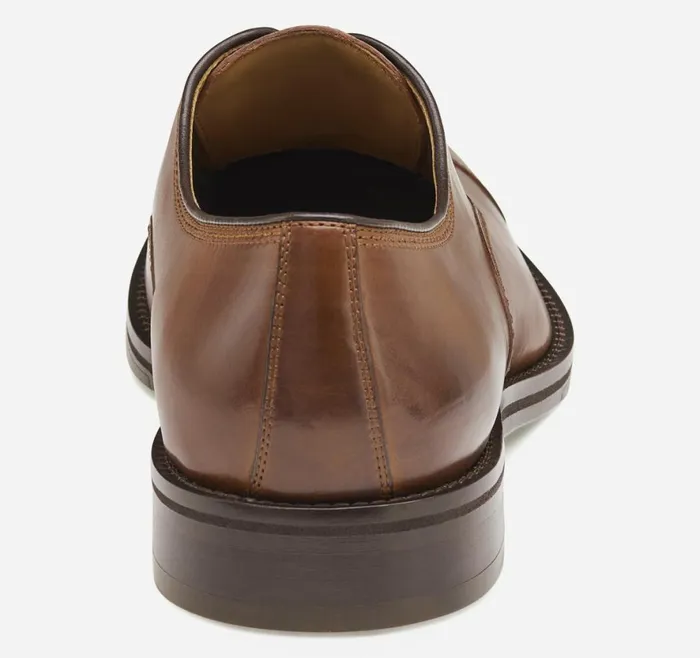 LaceUps Men Johnston and Murphy Meade Cap Toe Tan Italian Calfskin LaceUps Men Johnston and Murphy Meade Cap Toe Tan Italian Calfskin