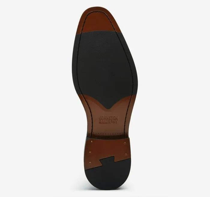 LaceUps Men Johnston and Murphy Meade Cap Toe Tan Italian Calfskin LaceUps Men Johnston and Murphy Meade Cap Toe Tan Italian Calfskin