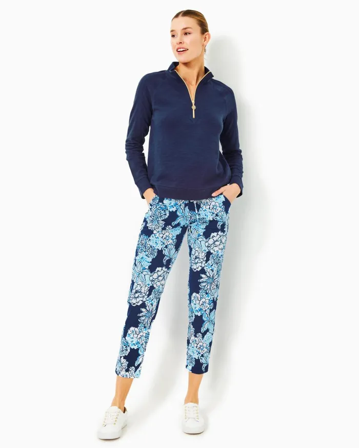 Luxletic Ashlee HalfZip Pullover Low Tide Navy Women Lilly Pulitzer Tops Luxletic Ashlee HalfZip Pullover Low Tide Navy Women Lilly Pulitzer Tops