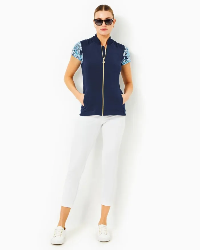Luxletic Kimberline Hybrid Vest Resort White Women Lilly Pulitzer Tops Luxletic Kimberline Hybrid Vest Resort White Women Lilly Pulitzer Tops