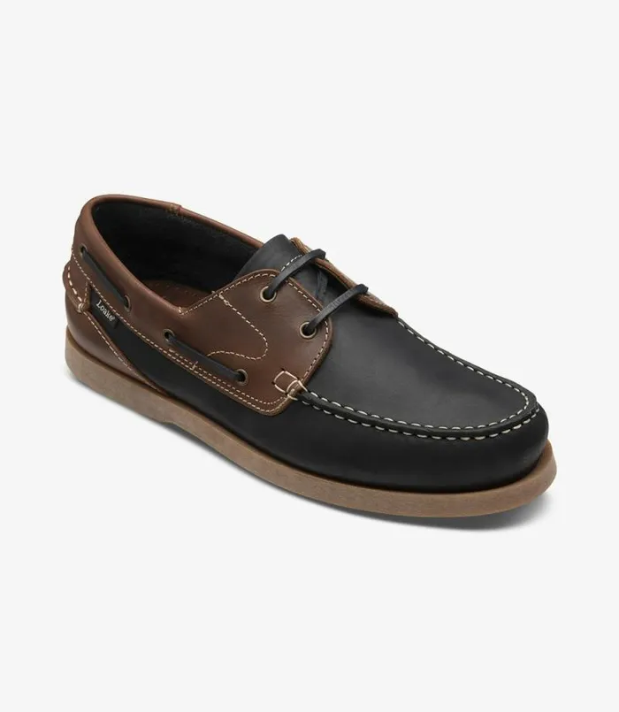 Lymington Navy Brown Nubuck Men Loake Boat Shoes Lymington Navy Brown Nubuck Men Loake Boat Shoes
