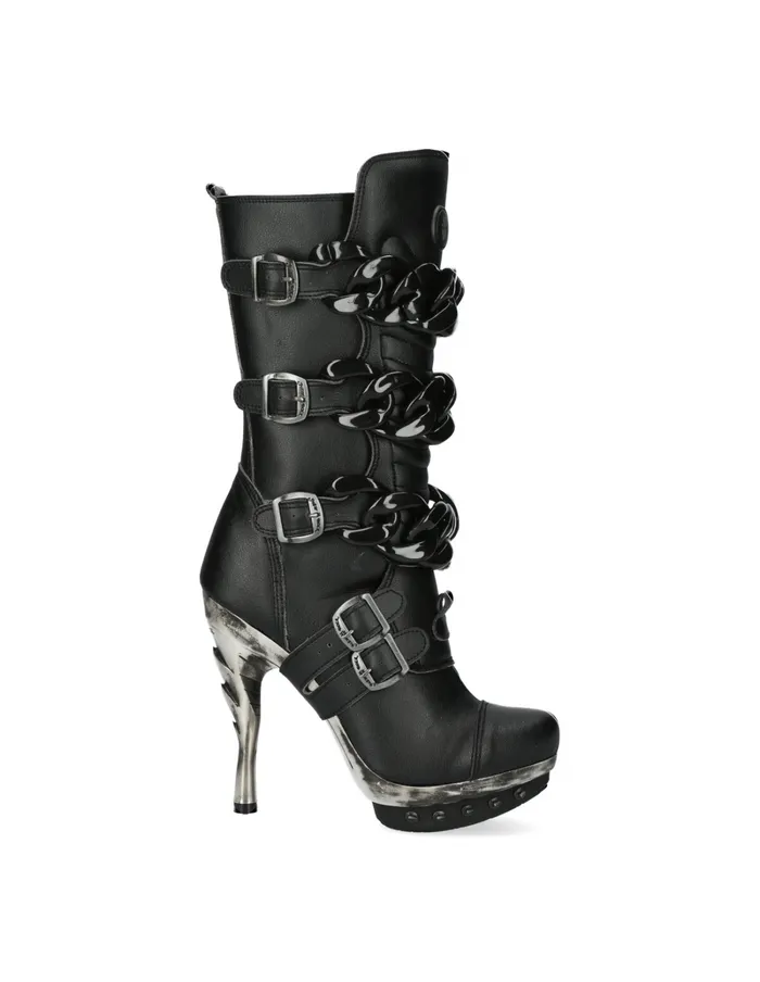 MPunk001cadV1 Women New Rock High Heels