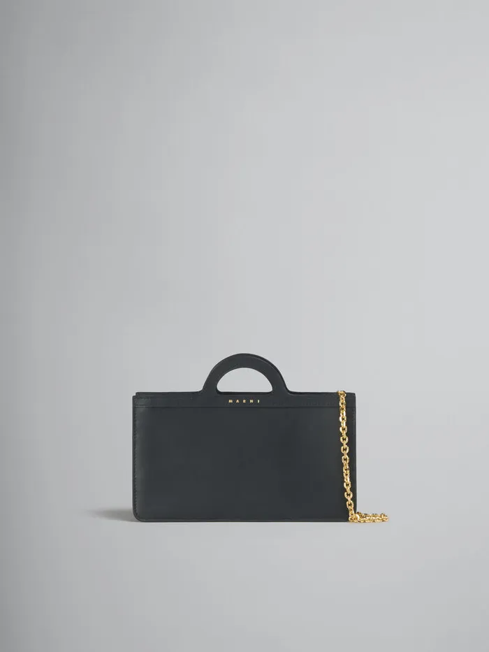 Marni Black Leather Tropicalia Long Wallet With Chain Strap Women Wallets and Small Leather Goods Marni Black Leather Tropicalia Long Wallet With Chain Strap Women Wallets and Small Leather Goods