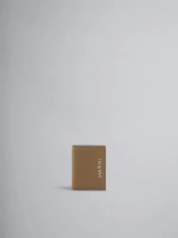 Marni Brown Leather Bifold Wallet With Marni Mending Men Wallets and Small Leather Goods Marni Brown Leather Bifold Wallet With Marni Mending Men Wallets and Small Leather Goods