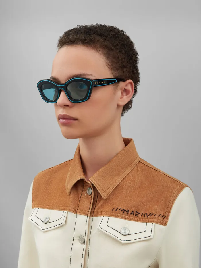 Marni Teal Kea Island Sunglasses WomenMen Sunglasses