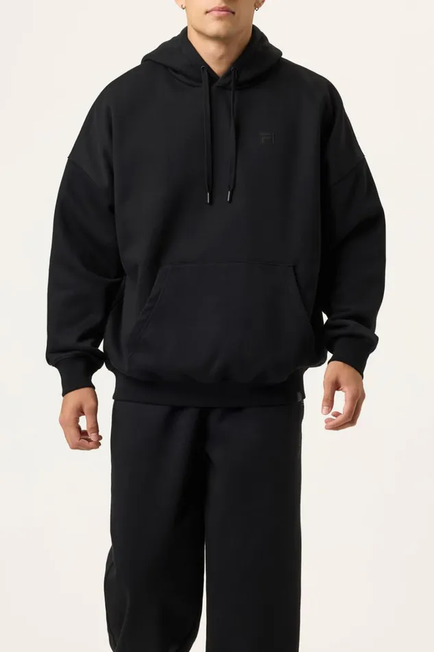 Men Apex Oversized Hoodie 001 Black Fila Matching Sets Men Apex Oversized Hoodie 001 Black Fila Matching Sets