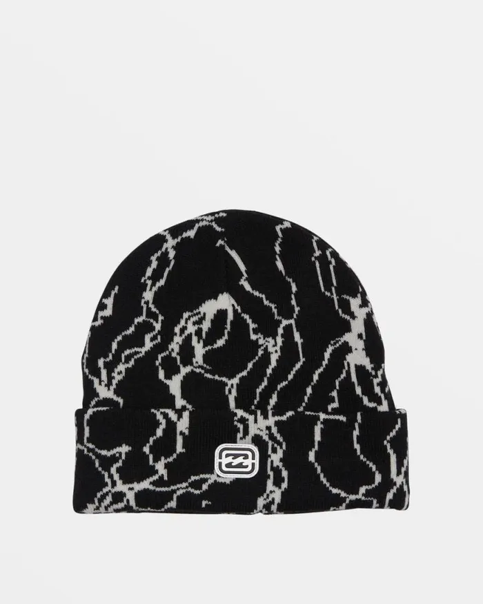 Men Billabong Beanies and Hats Adventure Division Spec 73 Cuff Beanie Black