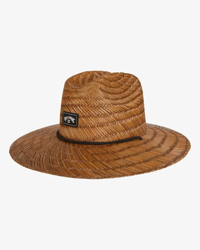 Men Billabong Beanies and Hats Tides Straw Lifeguard Hat Brown