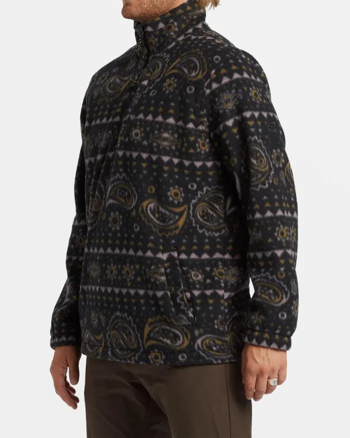 Men Billabong Hoodies and Fleece Boundary Polar Fleece Half Zip Pullover Black Men Billabong Hoodies and Fleece Boundary Polar Fleece Half Zip Pullover Black