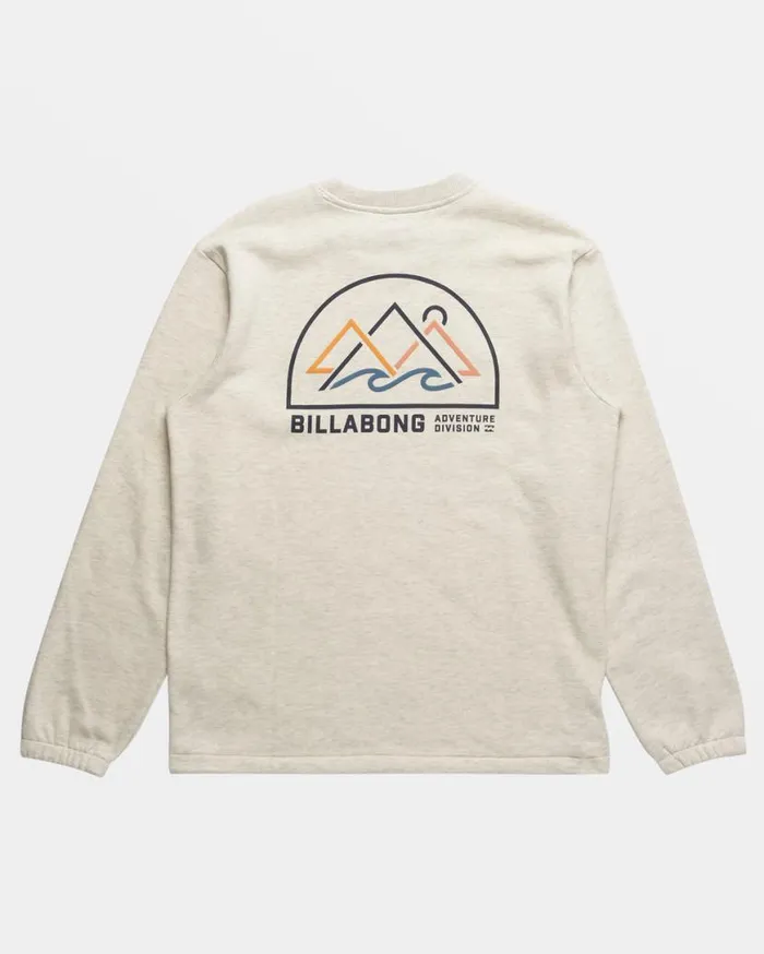 Men Billabong Hoodies and Fleece Compass Crewneck Sweatshirt Oatmeal Heather Men Billabong Hoodies and Fleece Compass Crewneck Sweatshirt Oatmeal Heather