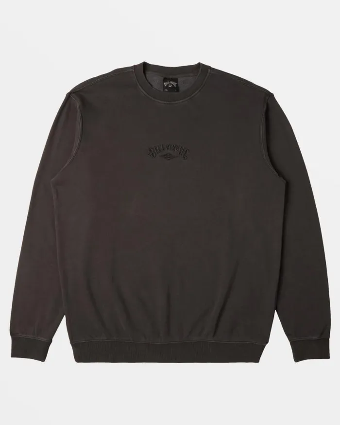 Men Billabong Hoodies and Fleece Wave Washed Crewneck Sweatshirt Raven Men Billabong Hoodies and Fleece Wave Washed Crewneck Sweatshirt Raven