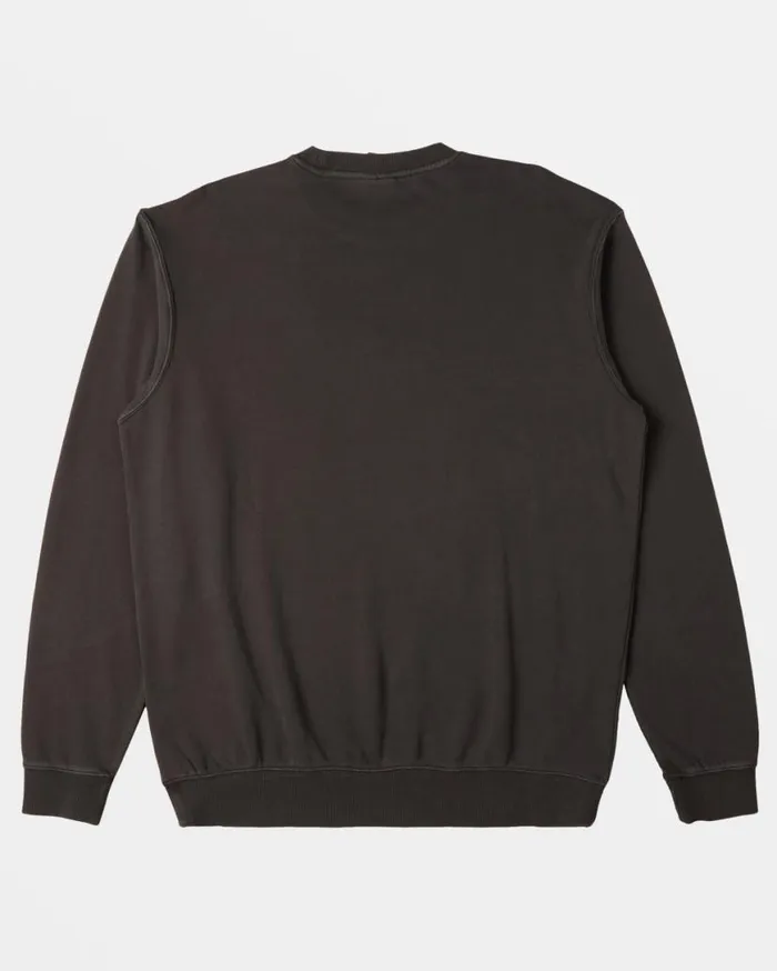 Men Billabong Hoodies and Fleece Wave Washed Crewneck Sweatshirt Raven Men Billabong Hoodies and Fleece Wave Washed Crewneck Sweatshirt Raven