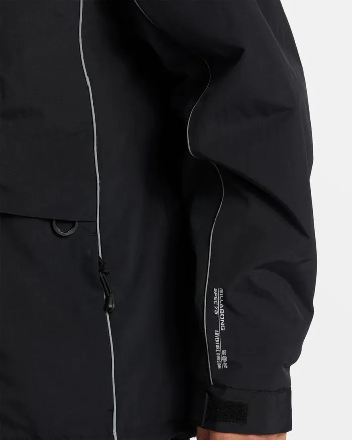 Men Billabong Jackets Contact Hooded Jacket Black Men Billabong Jackets Contact Hooded Jacket Black
