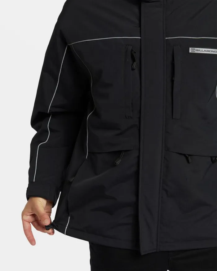 Men Billabong Jackets Contact Hooded Jacket Black Men Billabong Jackets Contact Hooded Jacket Black