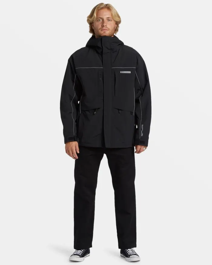 Men Billabong Jackets Contact Hooded Jacket Black Men Billabong Jackets Contact Hooded Jacket Black