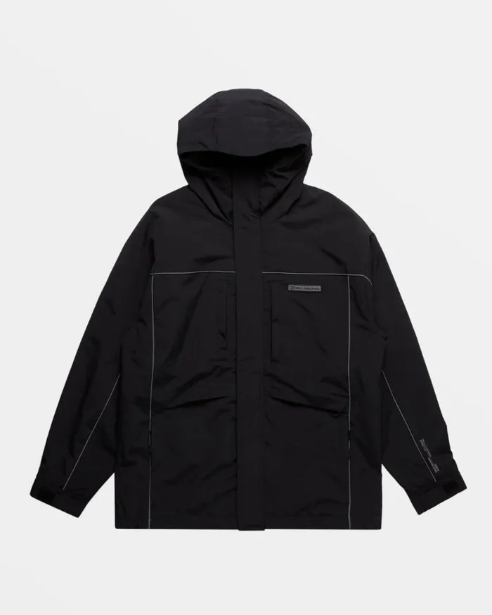 Men Billabong Jackets Contact Hooded Jacket Black Men Billabong Jackets Contact Hooded Jacket Black