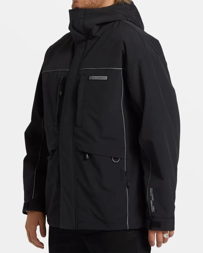 Men Billabong Jackets Contact Hooded Jacket Black Men Billabong Jackets Contact Hooded Jacket Black