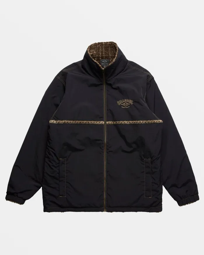 Men Billabong Jackets Gnaraloo Reversible Jacket Stealth Men Billabong Jackets Gnaraloo Reversible Jacket Stealth