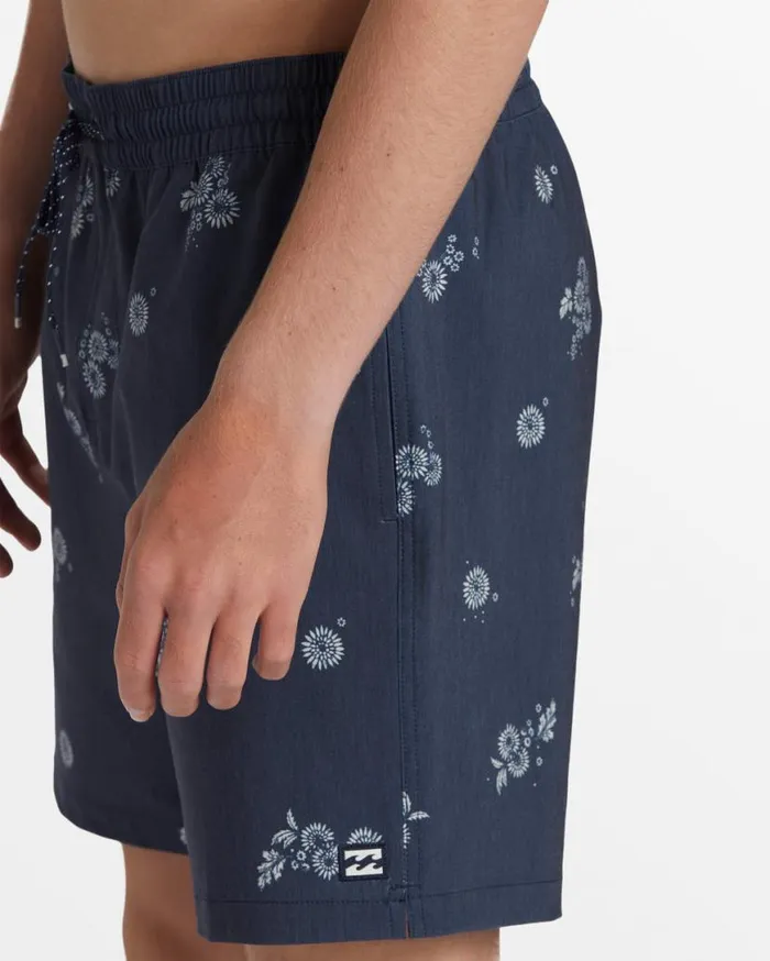 Men Billabong Layback Boardshorts Sundays Layback 17034 Swim Trunks Denim Blue Men Billabong Layback Boardshorts Sundays Layback 17034 Swim Trunks Denim Blue