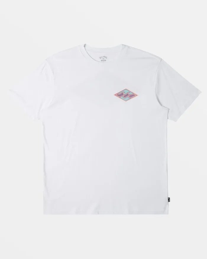 Men Billabong TShirts Crayon Wave TShirt White Men Billabong TShirts Crayon Wave TShirt White