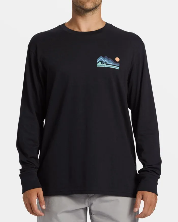 Men Billabong TShirts Range Long Sleeve Tshirt Black Men Billabong TShirts Range Long Sleeve Tshirt Black