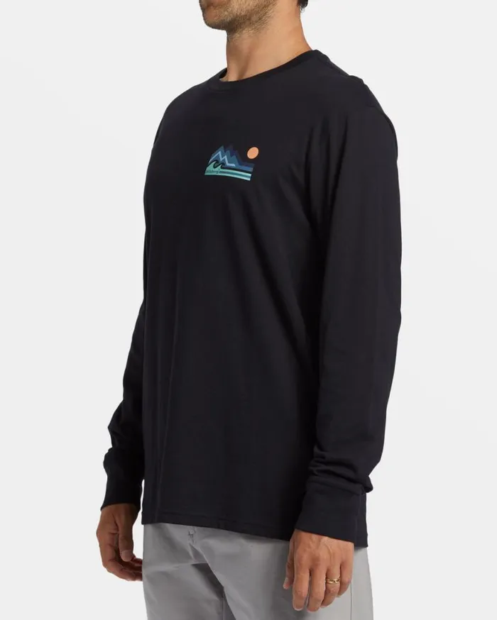 Men Billabong TShirts Range Long Sleeve Tshirt Black Men Billabong TShirts Range Long Sleeve Tshirt Black