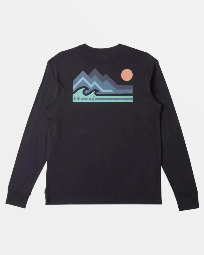 Men Billabong TShirts Range Long Sleeve Tshirt Black Men Billabong TShirts Range Long Sleeve Tshirt Black