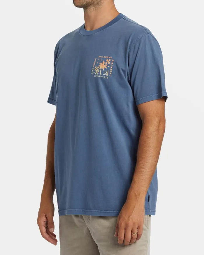 Men Billabong TShirts Vacay TShirt Slate Blue Men Billabong TShirts Vacay TShirt Slate Blue