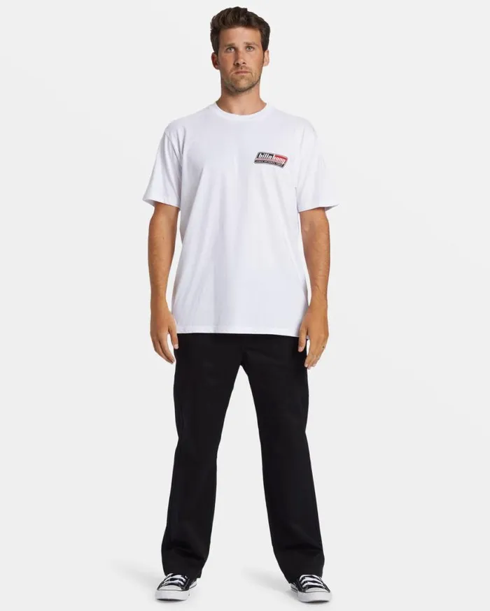 Men Billabong TShirts Walled TShirt White Men Billabong TShirts Walled TShirt White