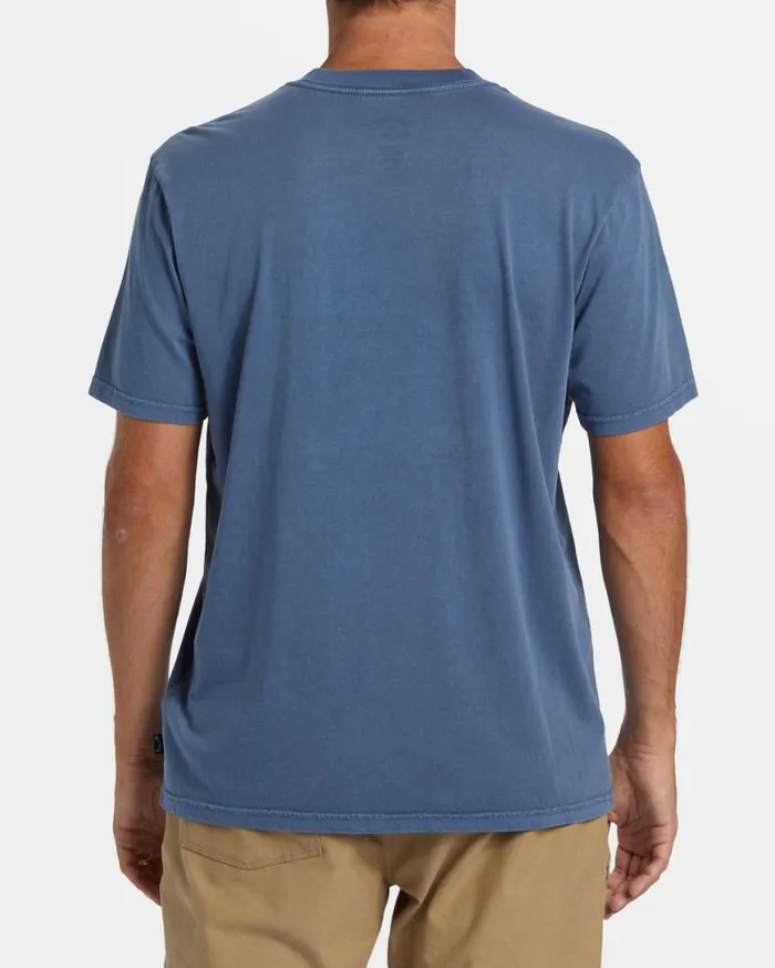 Men Billabong Wave Washed Essentials Essential TShirt Slate Blue Men Billabong Wave Washed Essentials Essential TShirt Slate Blue